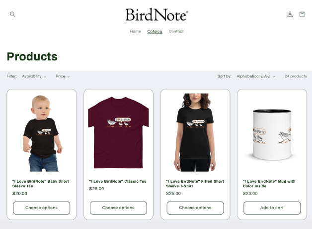 BirdNote Store