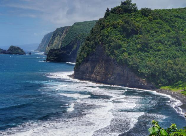 The coast on the Big Island of Hawai'i