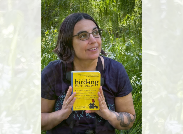 Rosemary Mosco holds a copy of her latest book in her hands
