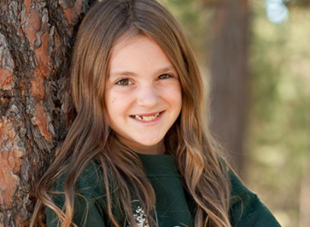 Emily Clark, 4th grader at School in the Woods