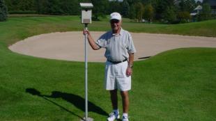 Robert Otto and a Bluebird nesting box